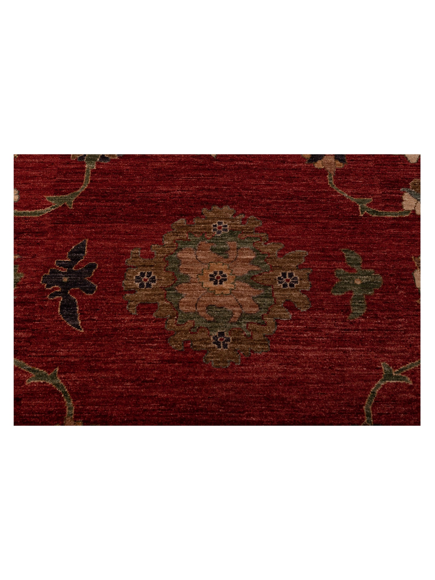 Elvaria Red Ivory 12.1x17.8 Hand Knotted Rug