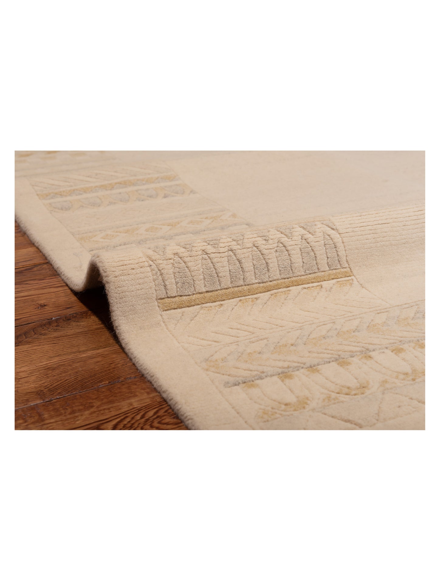 Tibarra Ivory 8.5x11.1 Hand Knotted Rug