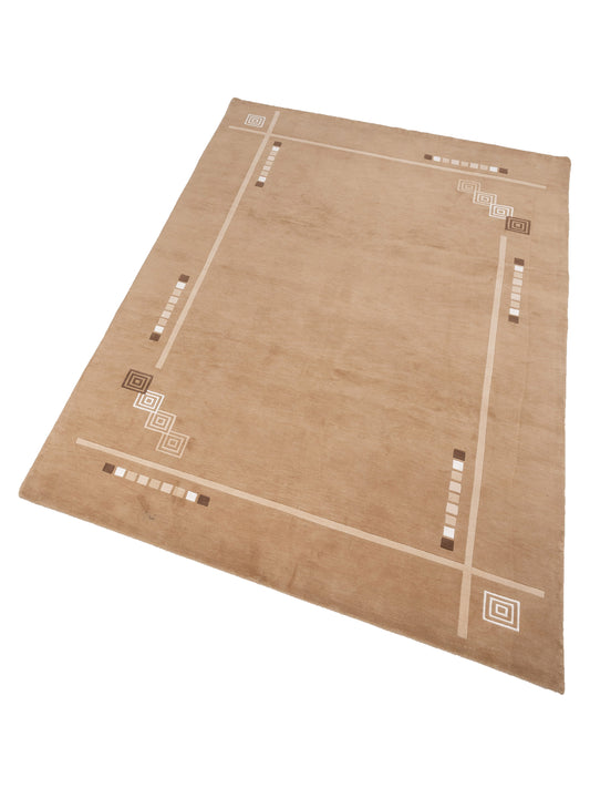 Tibarra Beige 8.2x11.5 Hand Knotted Rug