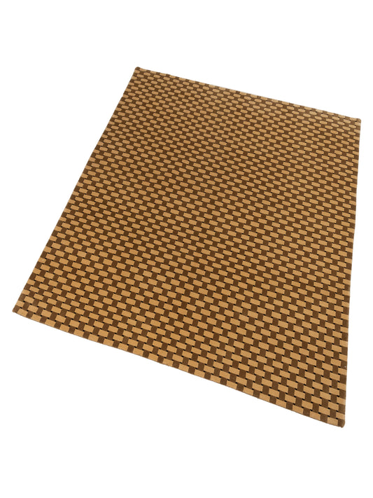 Tibarra Ivory Brown 8.2x9.10 Hand Knotted Rug