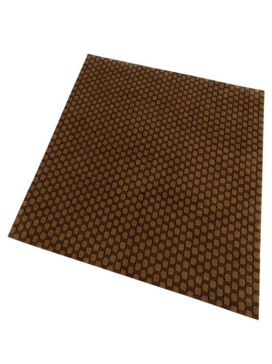 Tibarra Brown Gold 8.1x9.10 Hand Knotted Rug