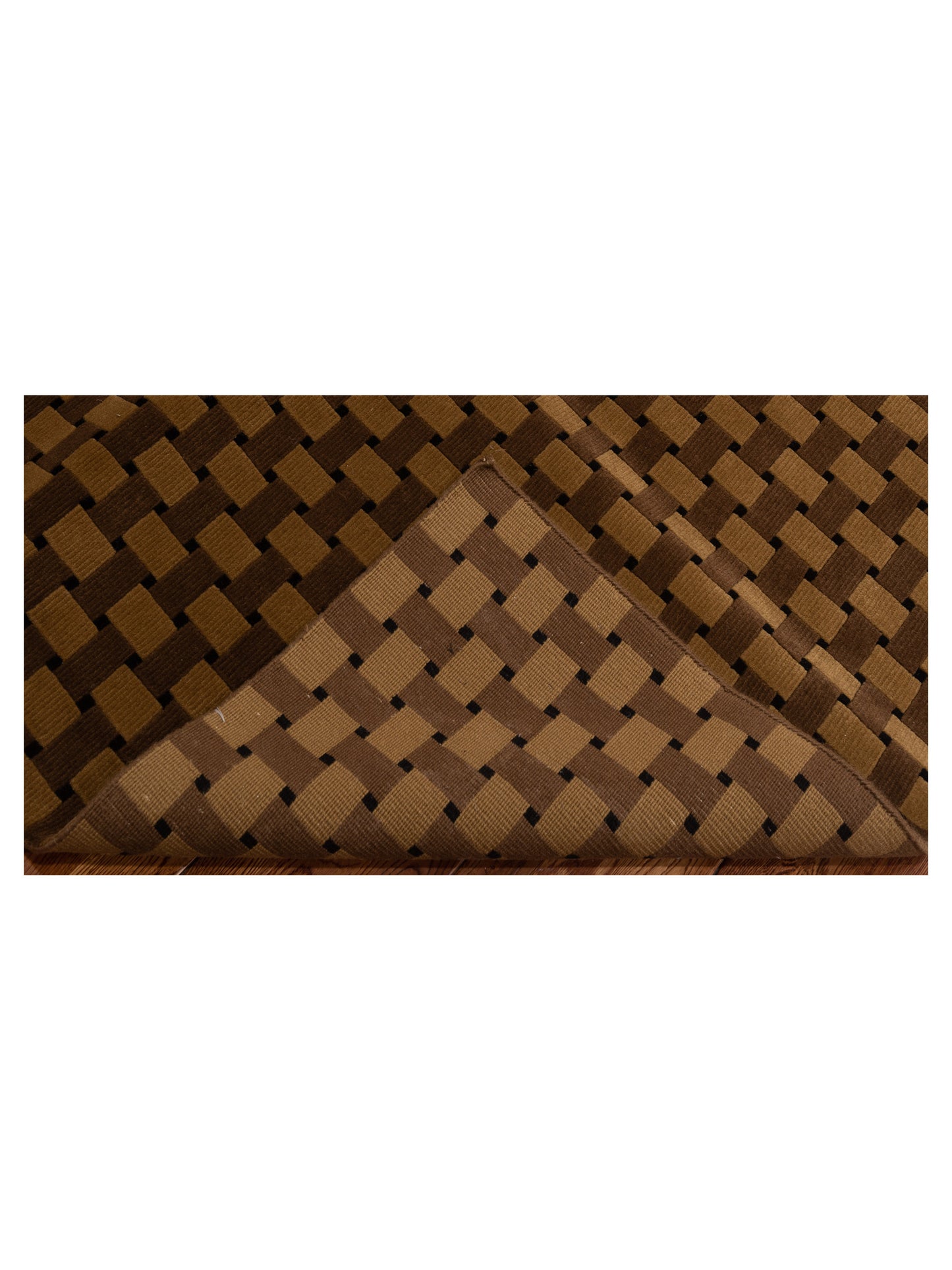 Tibarra Brown Gold 8.1x9.10 Hand Knotted Rug