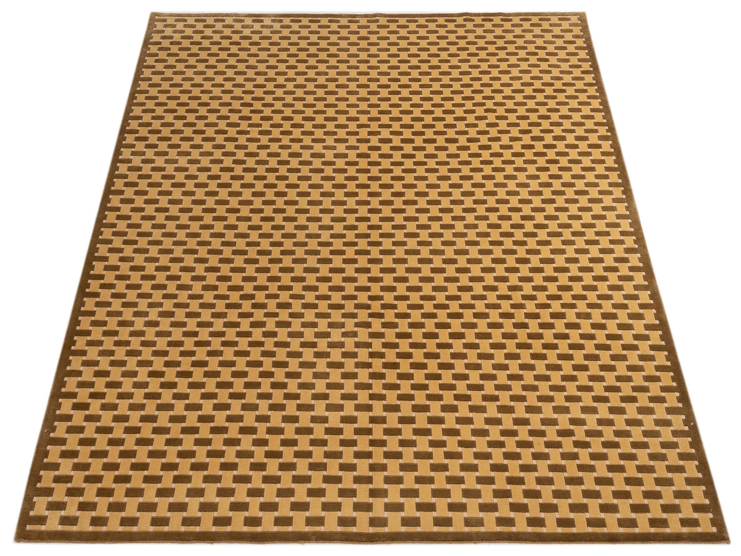 Tibarra Gold Olive 8.1x9.9 Hand Knotted Rug