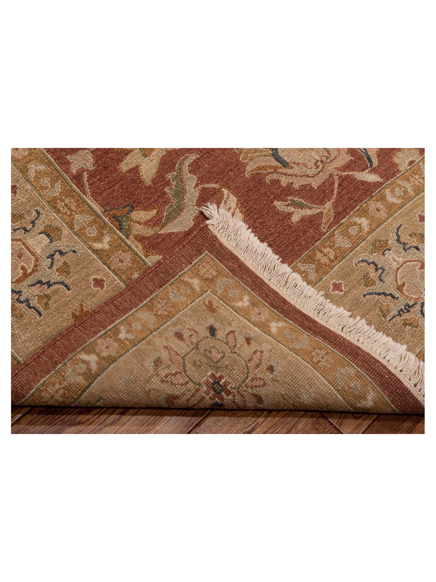 Soumak Rust Brown 7.11x9.10 Hand Woven Rug