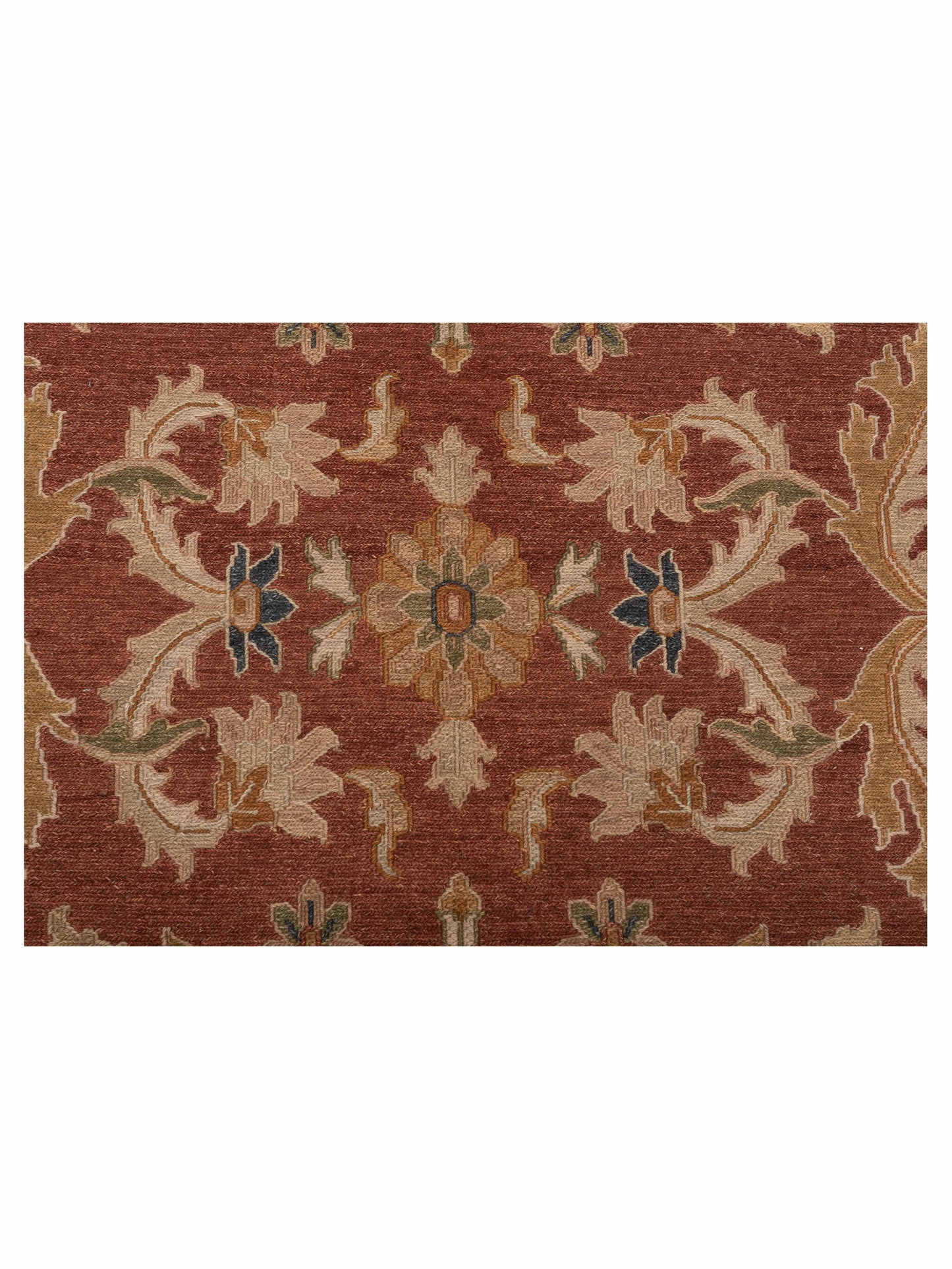 Soumak Rust Brown 7.11x9.10 Hand Woven Rug