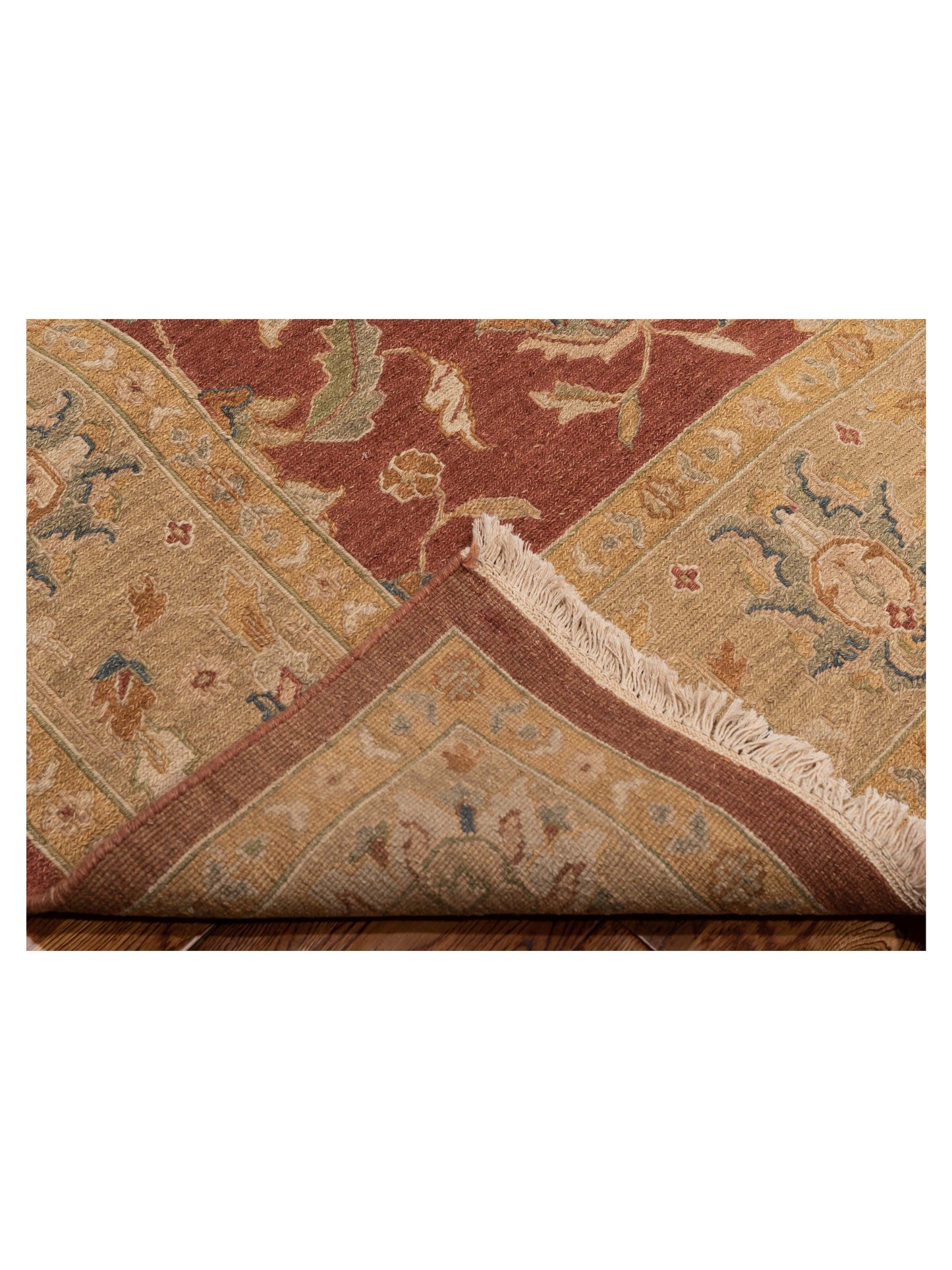 Soumak Rust Gold 7.10x10 Hand Woven Rug