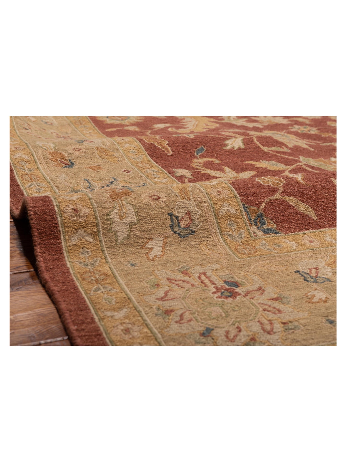 Soumak Rust Gold 7.10x10 Hand Woven Rug