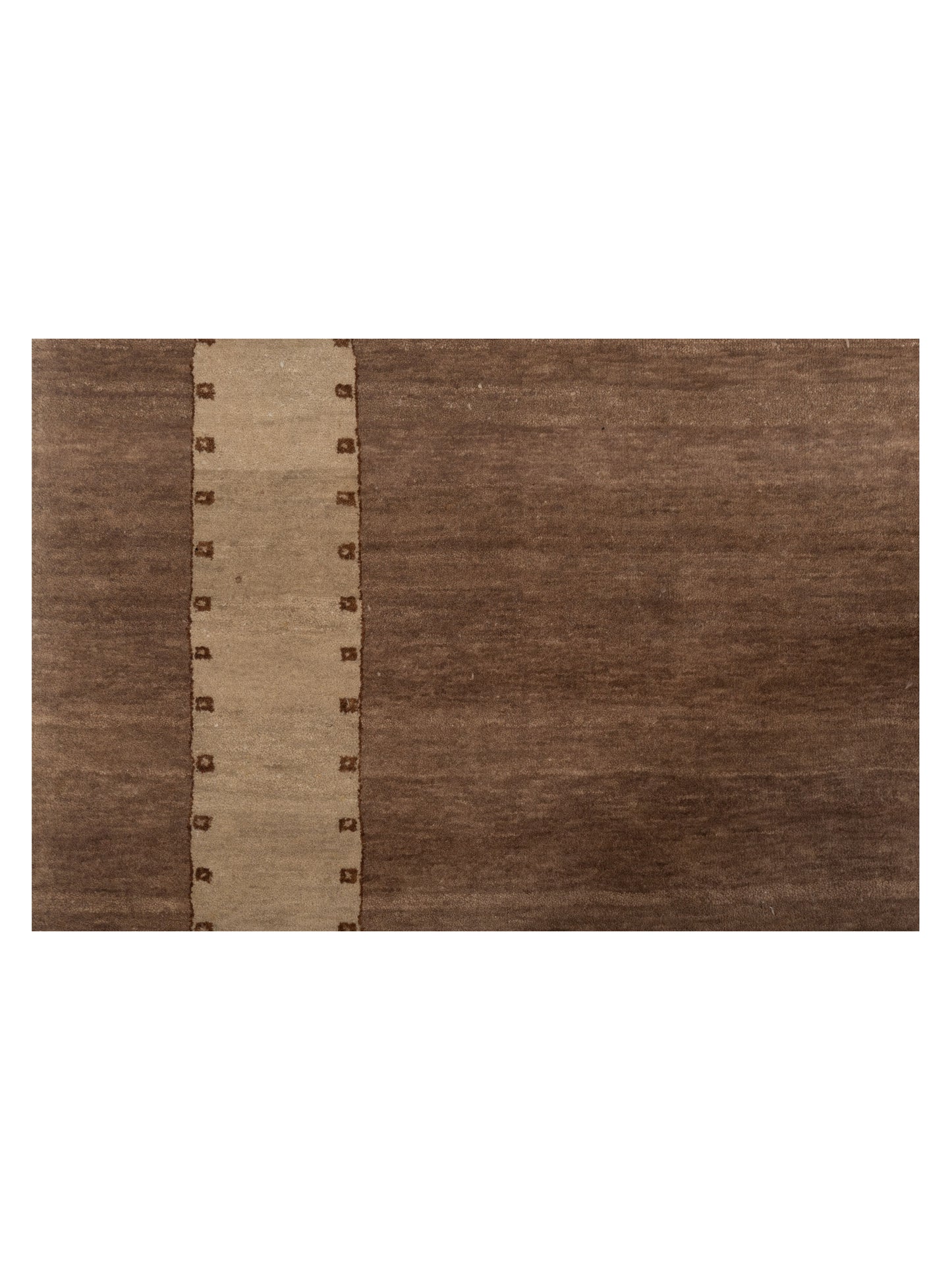 Toneva Brown Beige 5.6x7.11 Hand Knotted Rug