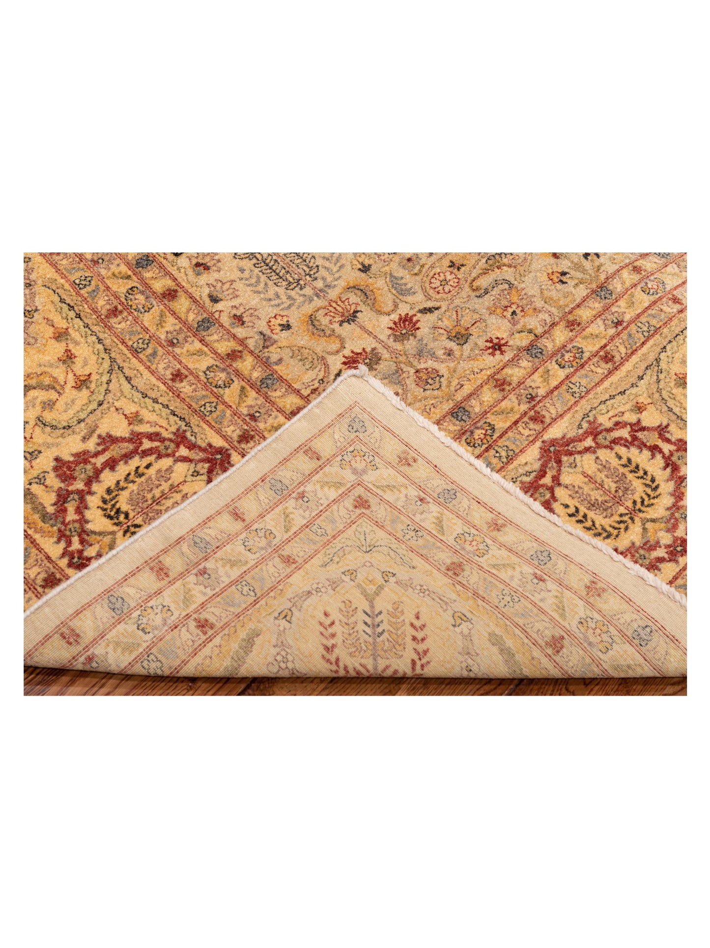 Jallira Cream Gold 9.1x11.4 Hand Knotted Rug