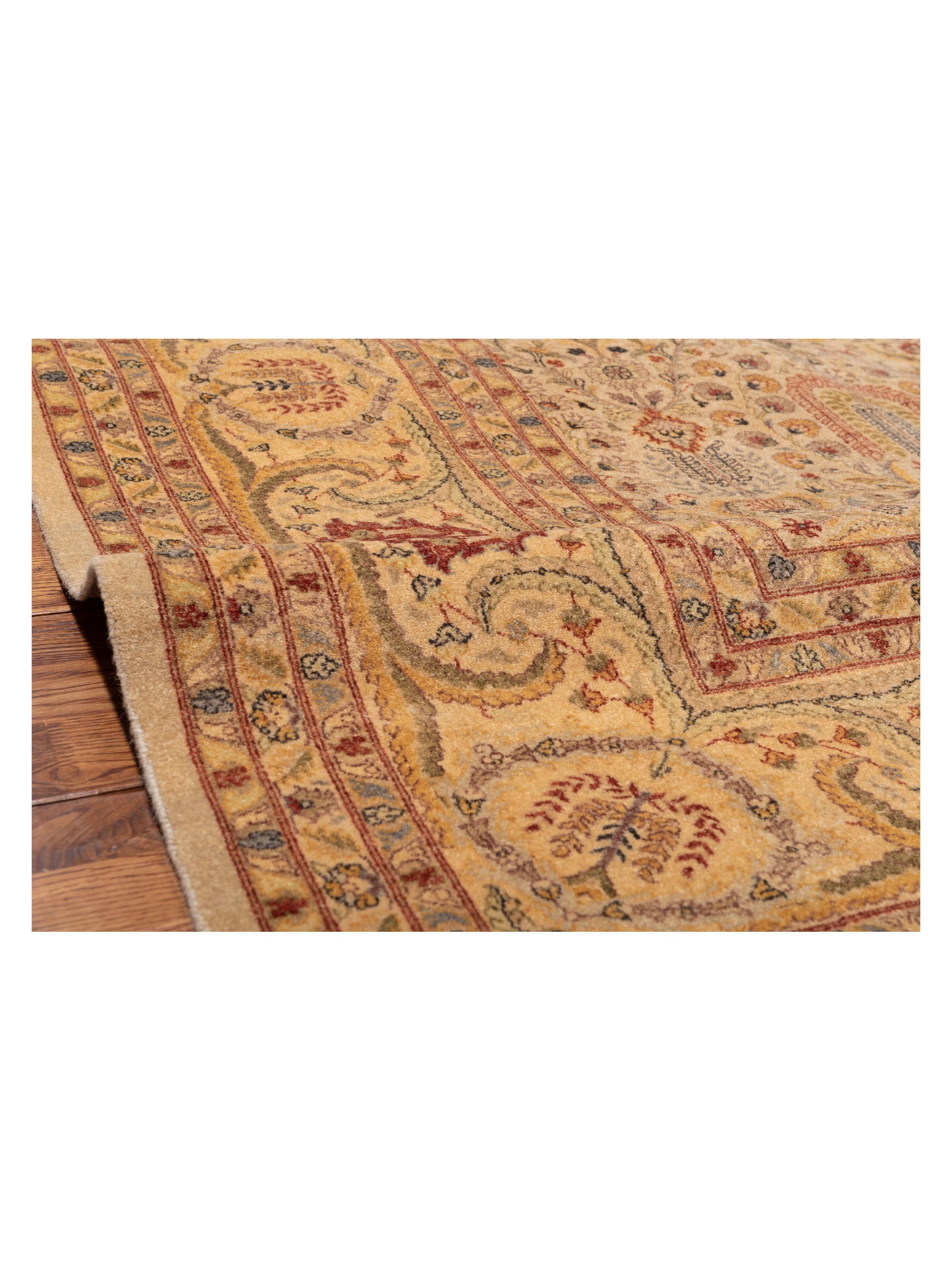 Jallira Cream Gold 9.1x11.4 Hand Knotted Rug