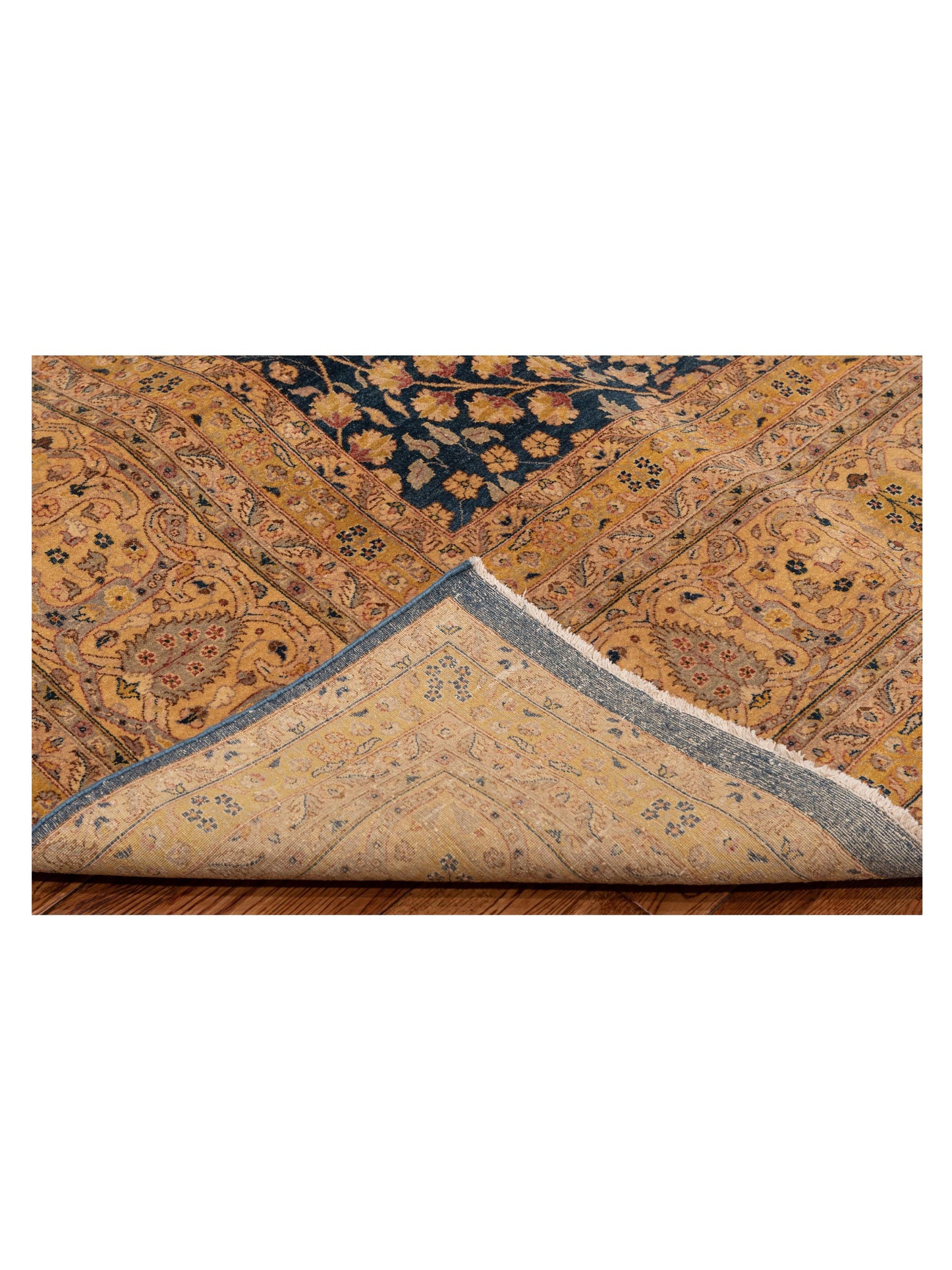 Jallira Navy Gold 9x11.9 Hand Knotted Rug