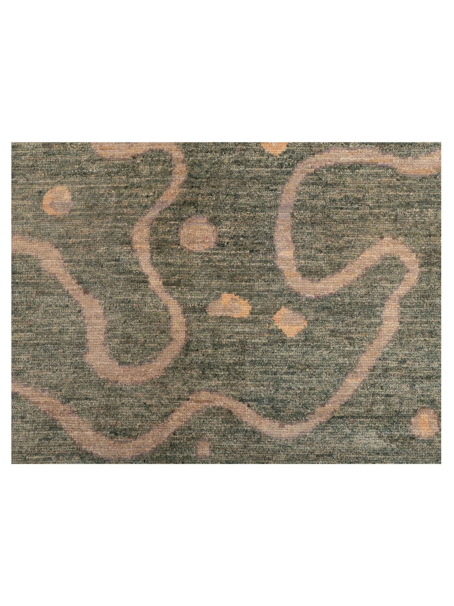 Tibarra Green 6.6x7.10 Hand Knotted Rug