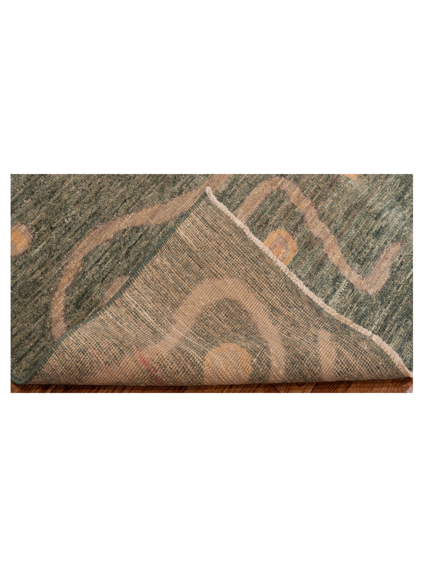 Tibarra Green 6.6x7.10 Hand Knotted Rug