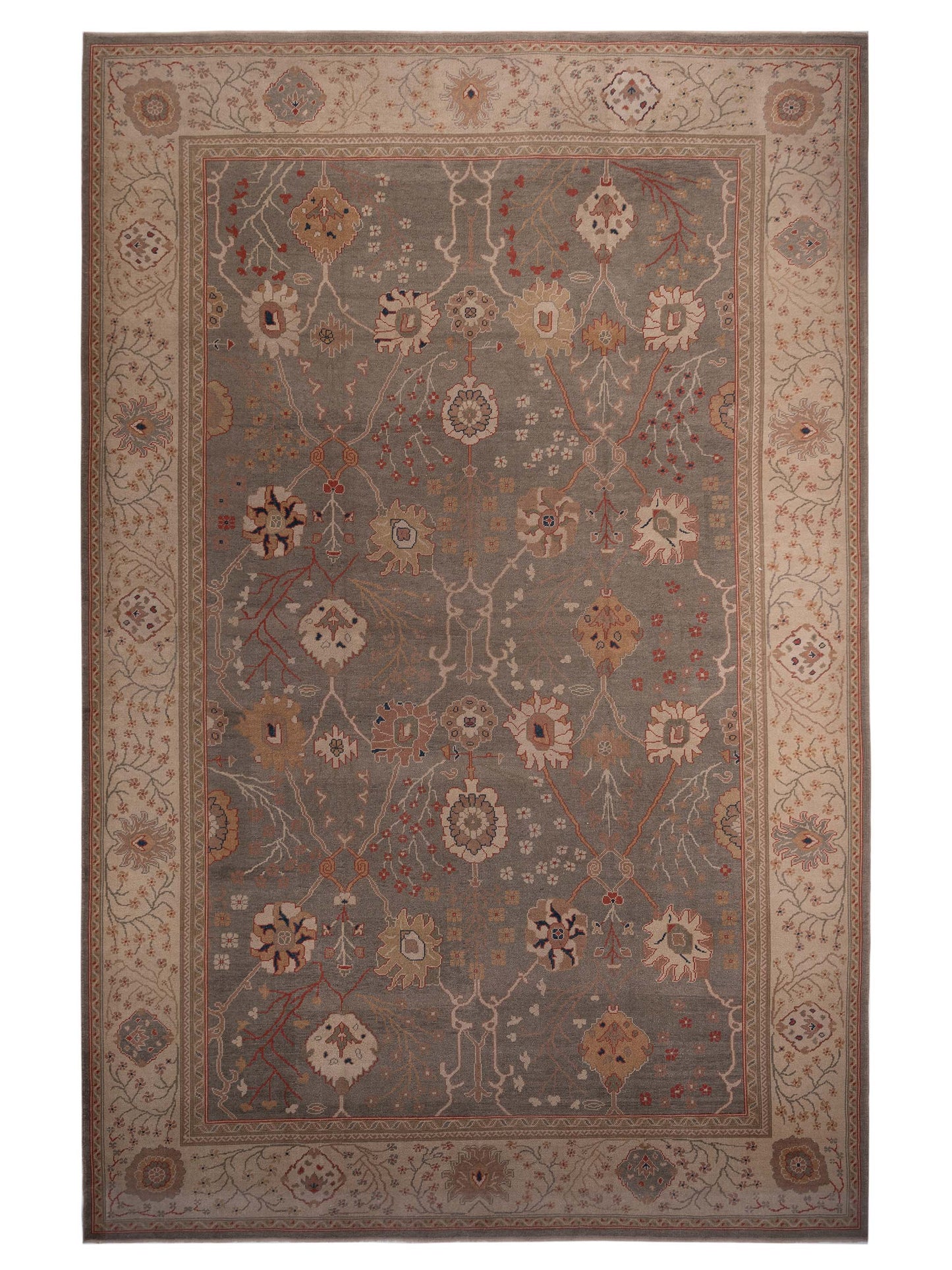 Pasha Anadol Oushak  Silver Ivory Transitional