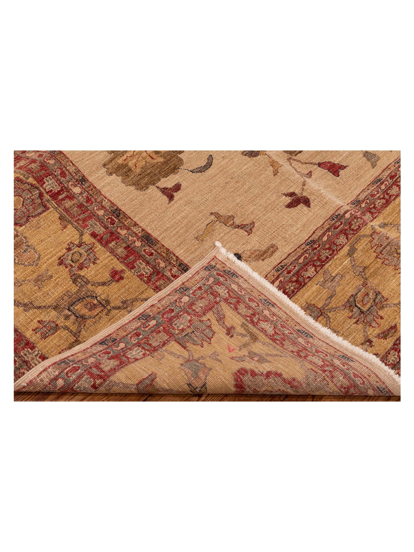 Elvaria Beige Gold 9.1x11.7 Hand Knotted Rug