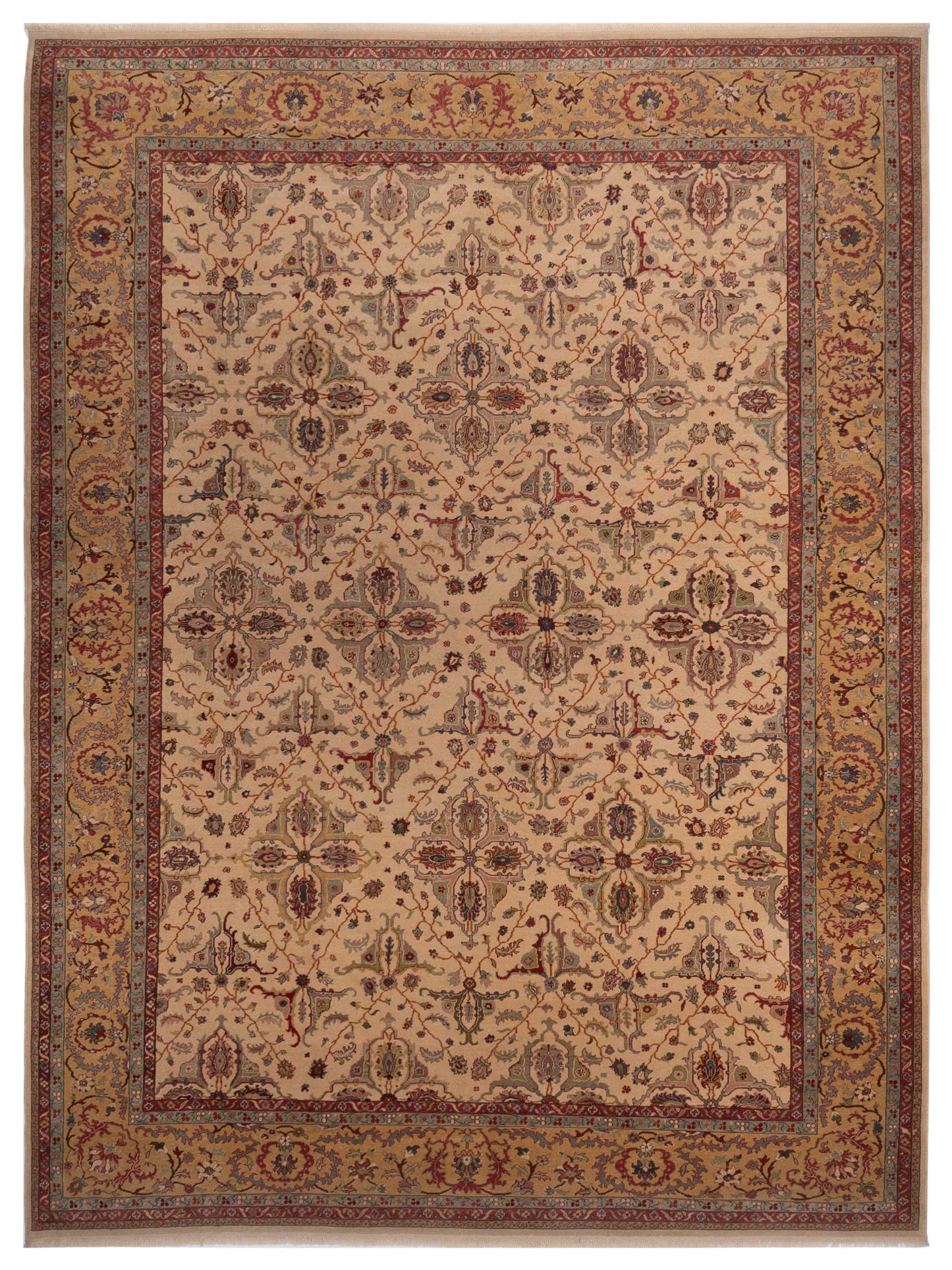 Pasha Antique Loom  Beige Gold Traditional