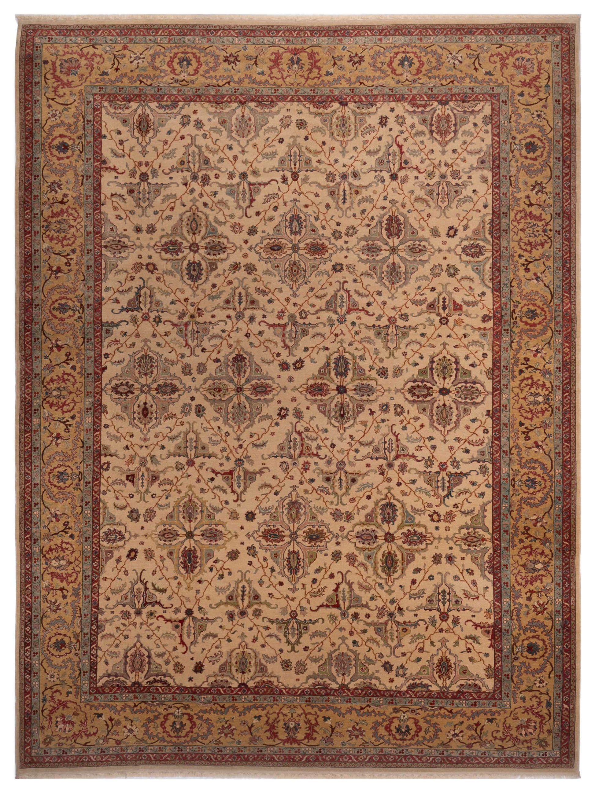 Pasha Antique Loom  Beige Gold Traditional