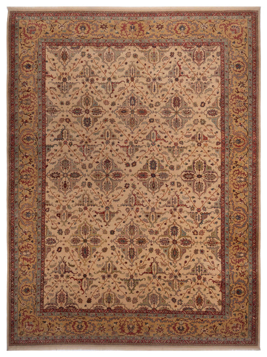 Pasha Antique Loom  Beige Gold Traditional