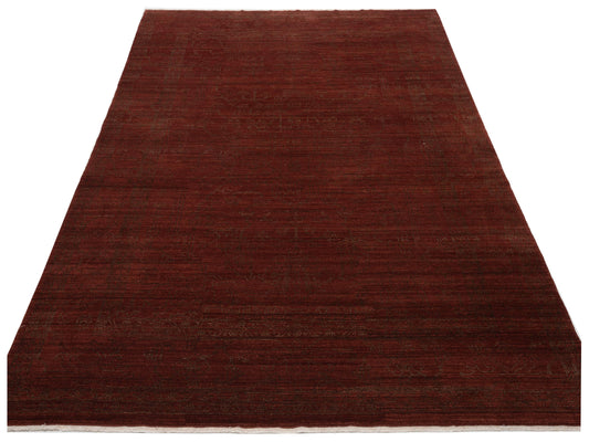 Elowen Red 9x11.9 Hand Knotted Rug