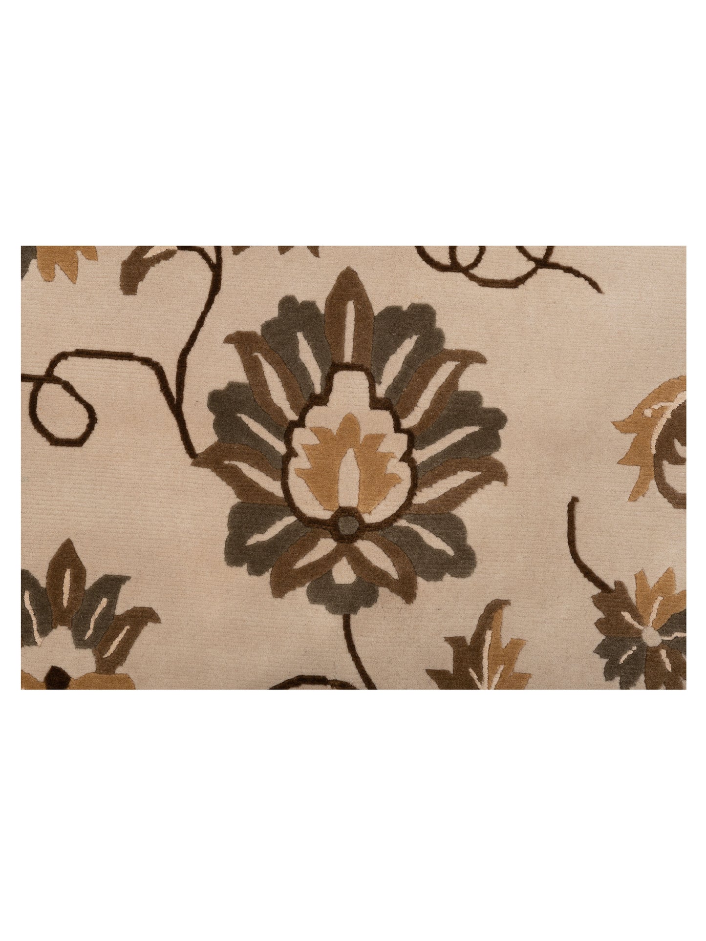 Tibarra Ivory 8.2x9.6 Hand Knotted Rug