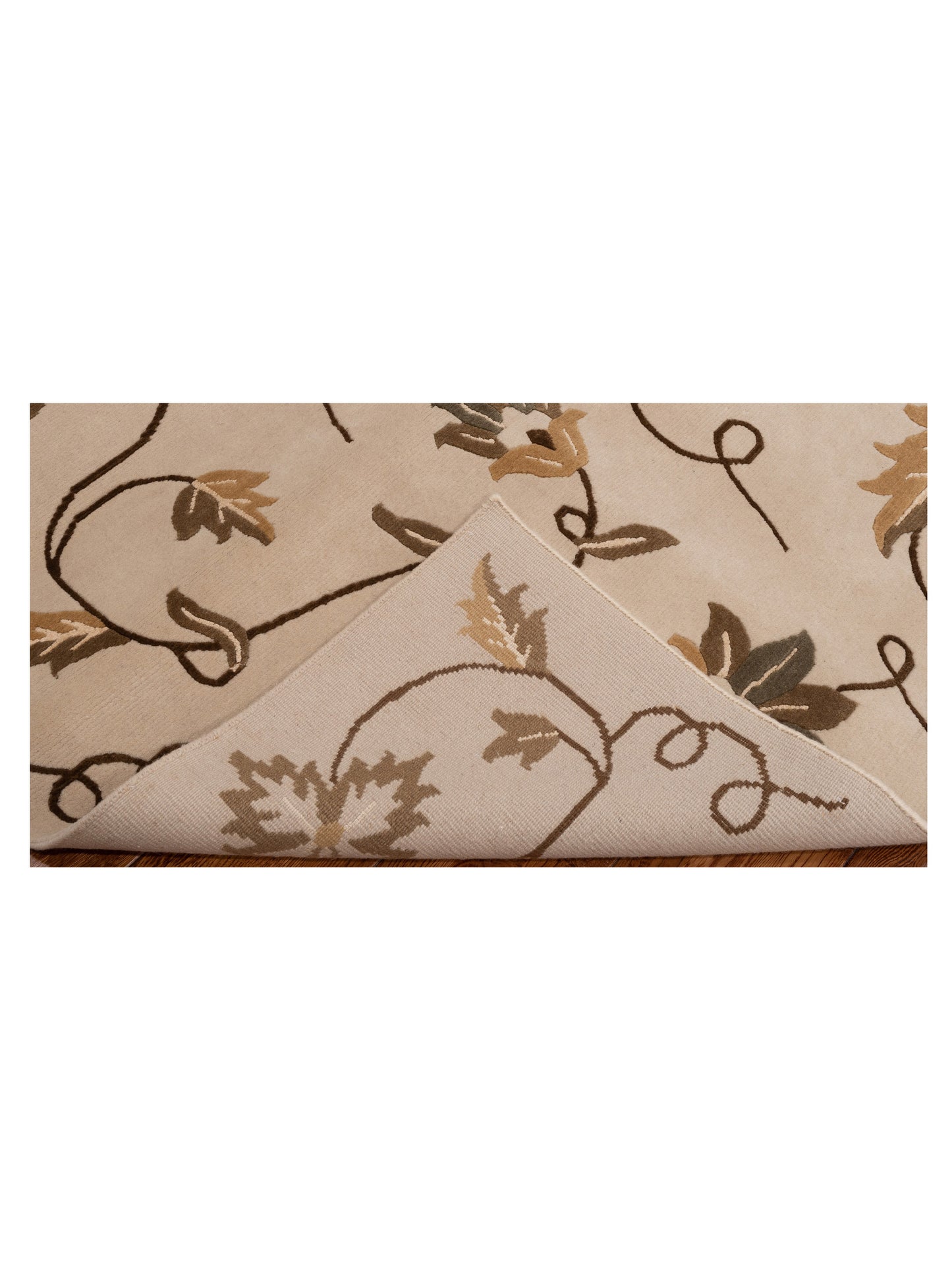 Tibarra Ivory 8.2x9.6 Hand Knotted Rug