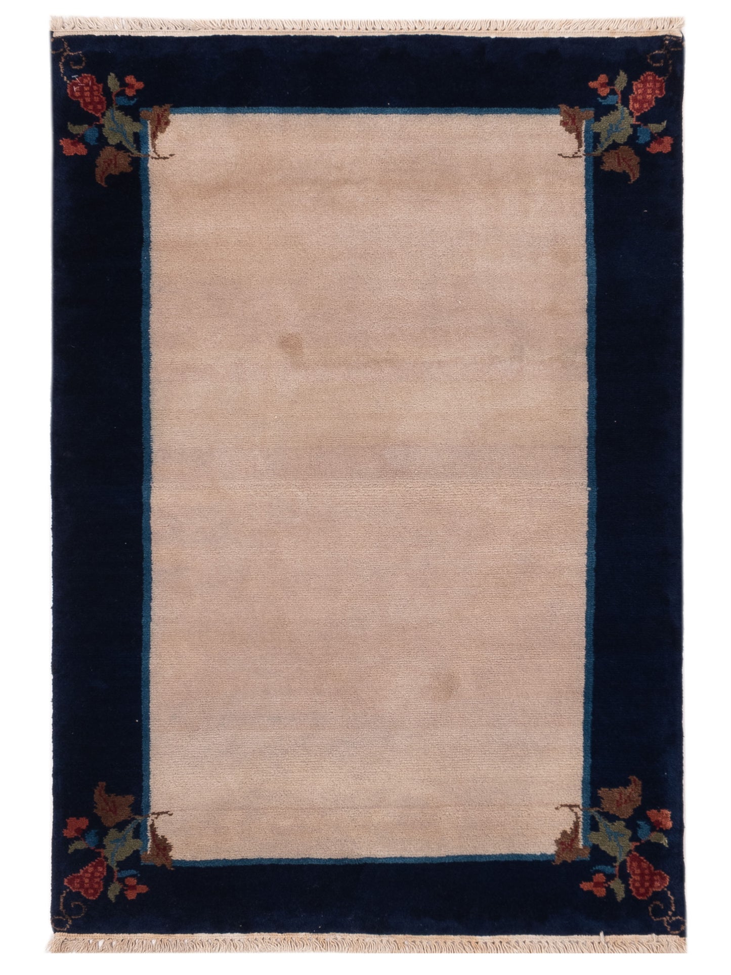 Rajpur Lilac  Beige Navy Traditional