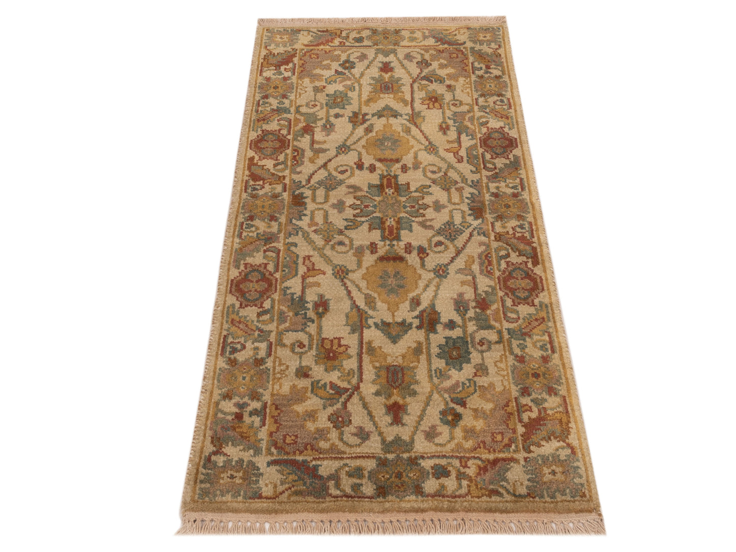 Modeva Beige Beige 2x4 Hand Knotted Rug