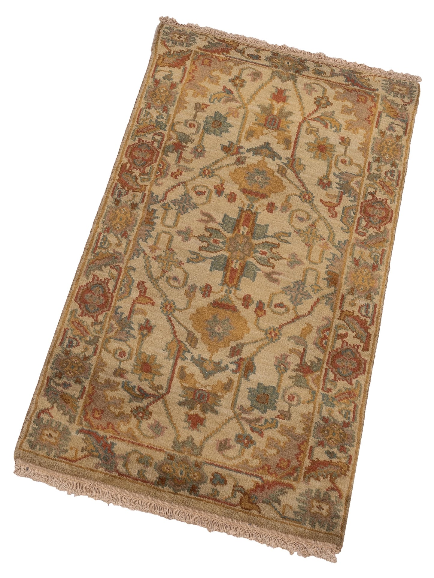 Modeva Beige Beige 2x4 Hand Knotted Rug
