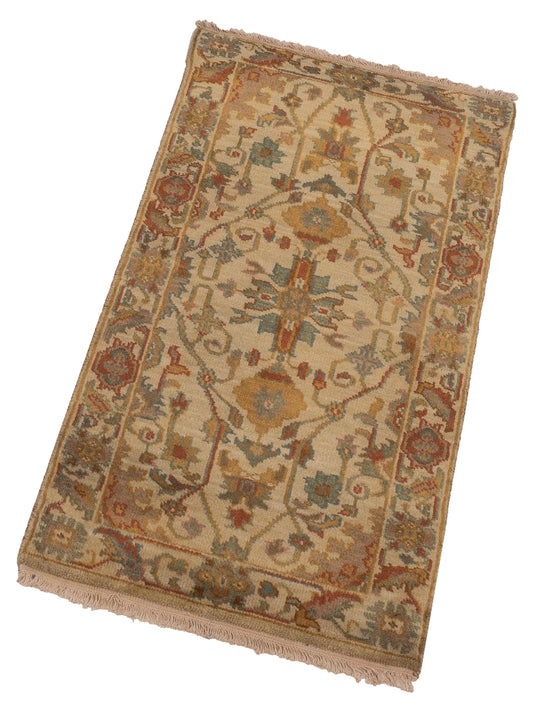 Modeva Beige Beige 2x4 Hand Knotted Rug