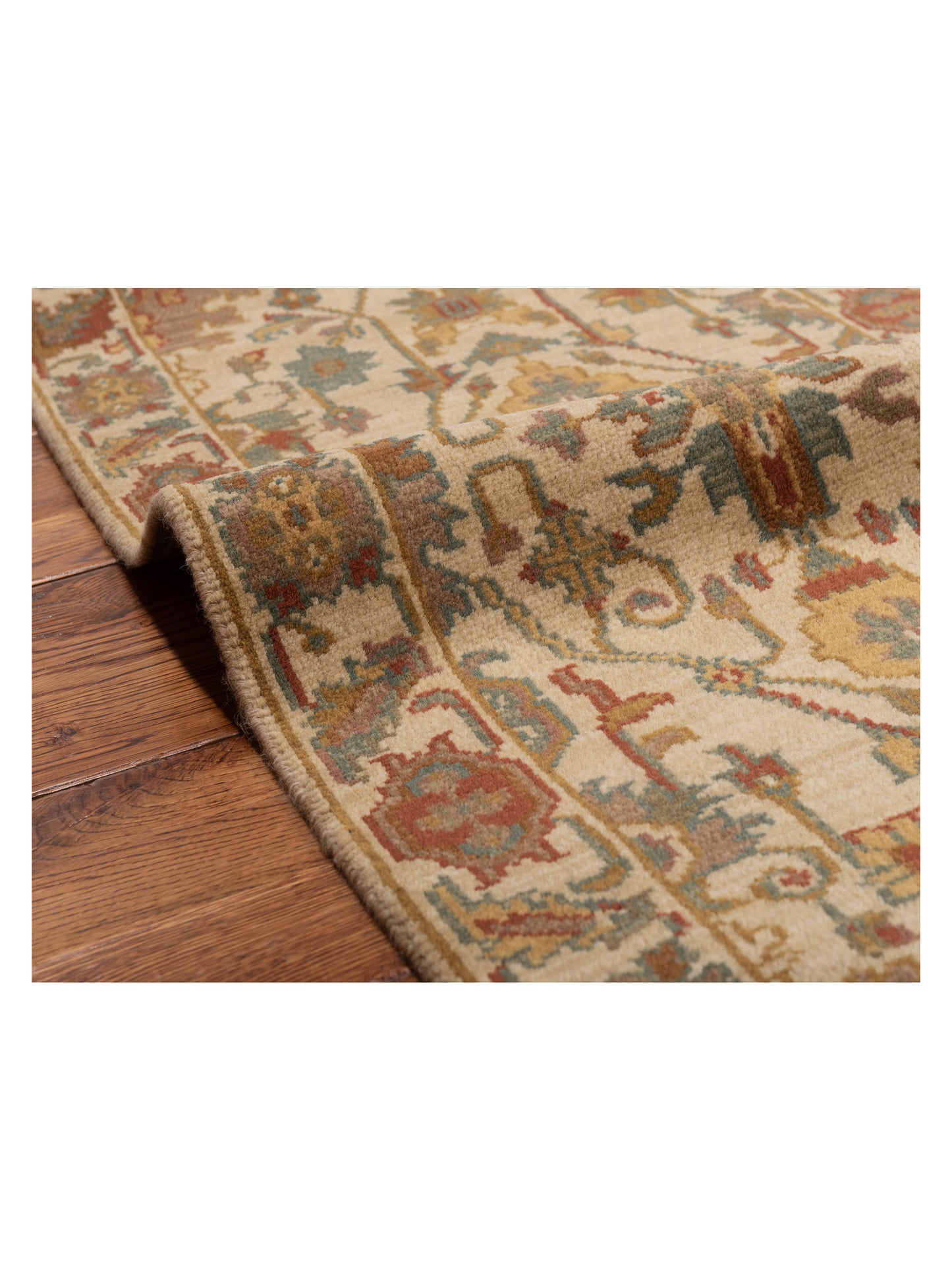 Modeva Beige Beige 2x4 Hand Knotted Rug