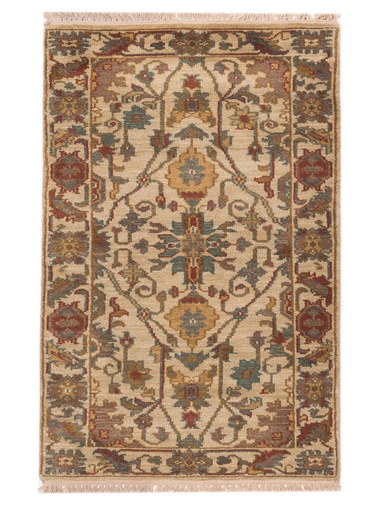 Rajpur Lilac  Beige Beige Traditional