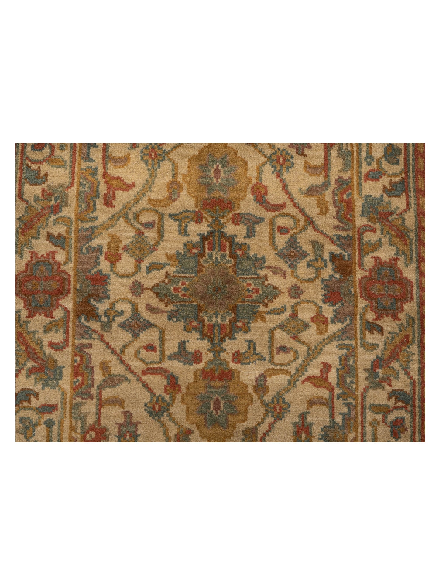 Modeva Beige Beige 2.3x4.6 Hand Knotted Rug