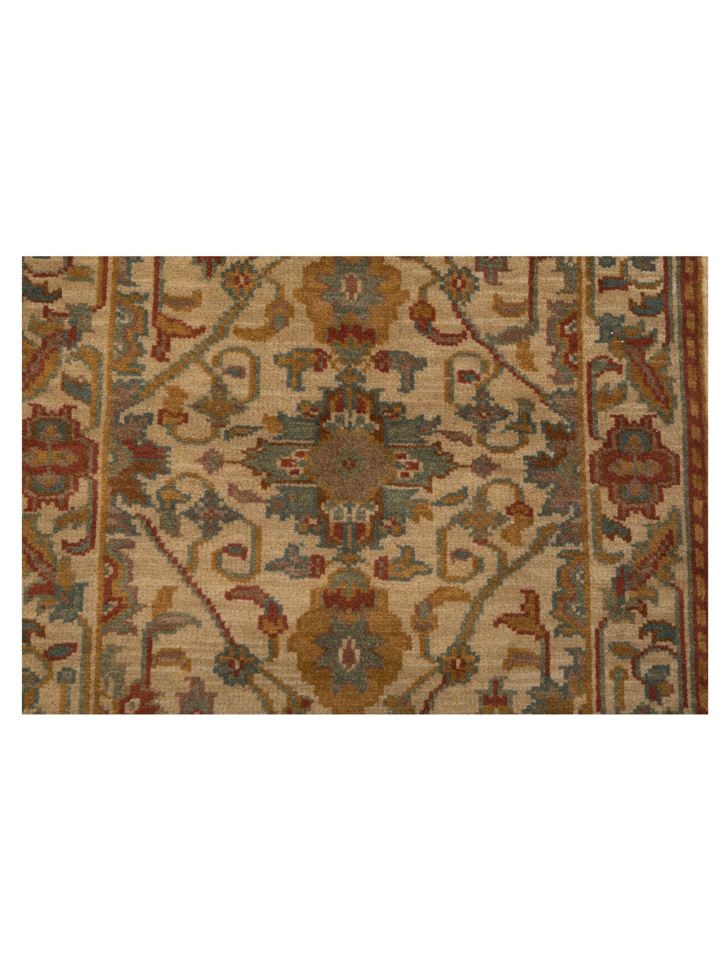 Modeva Beige Beige 2.3x4.6 Hand Knotted Rug