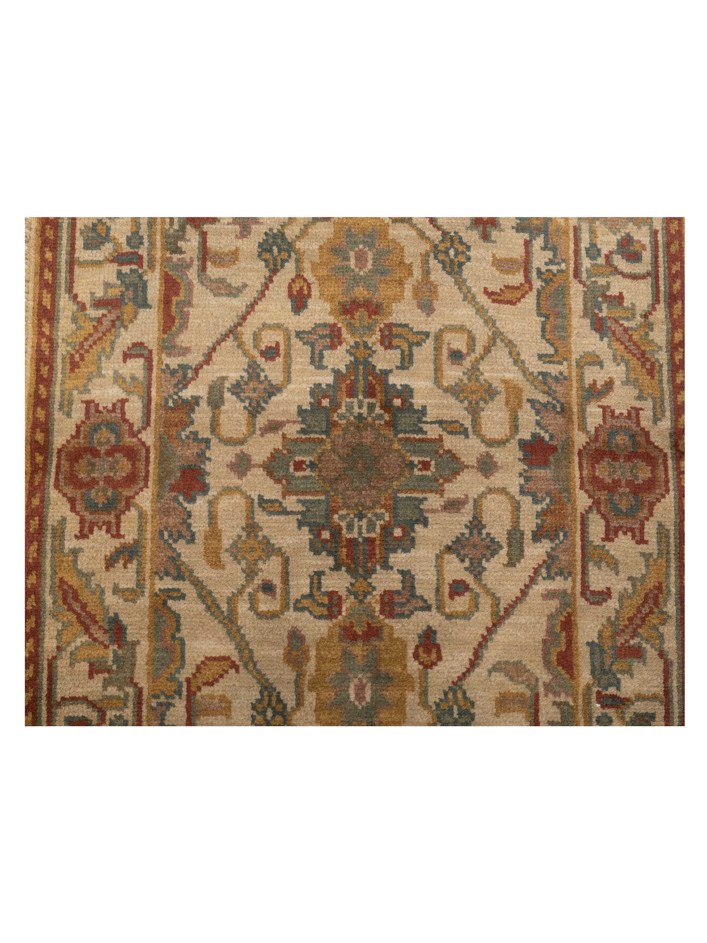 Modeva Beige Beige 2.3x4.6 Hand Knotted Rug