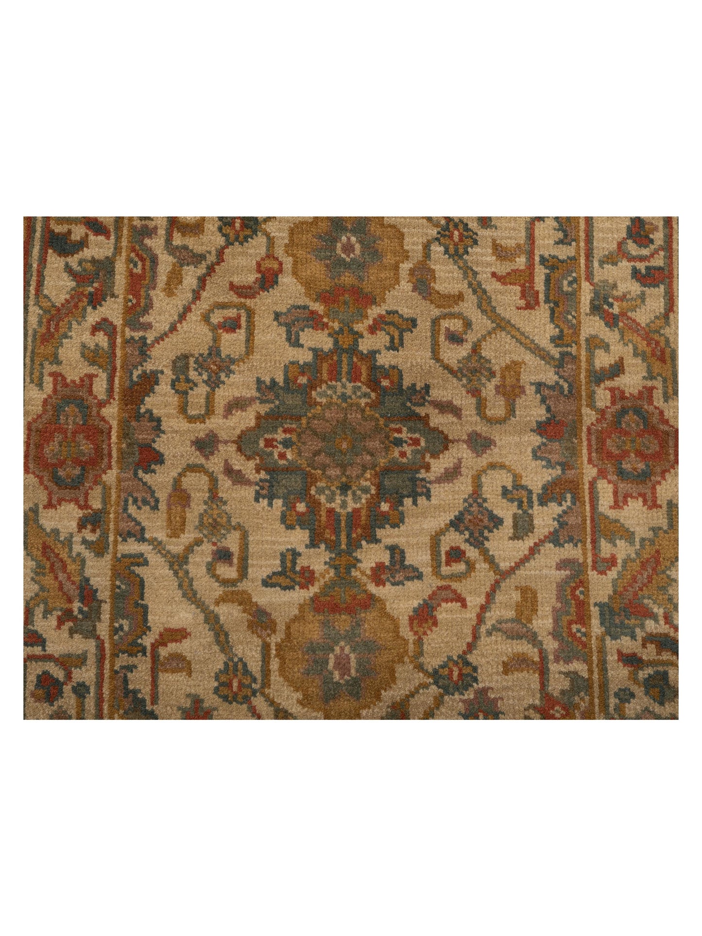 Modeva Beige Beige 2.3x4.6 Hand Knotted Rug