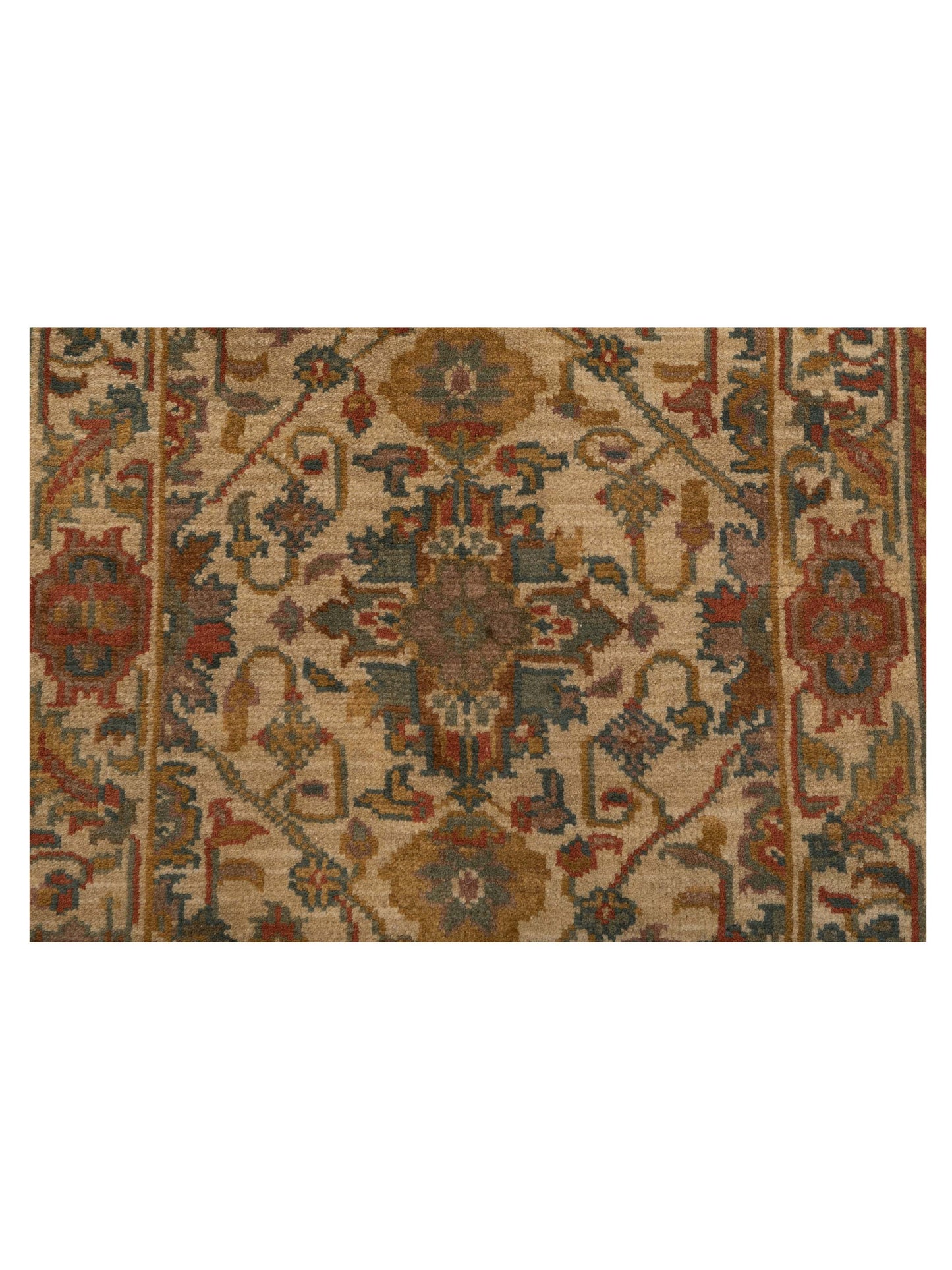 Modeva Beige Beige 2.3x4.6 Hand Knotted Rug
