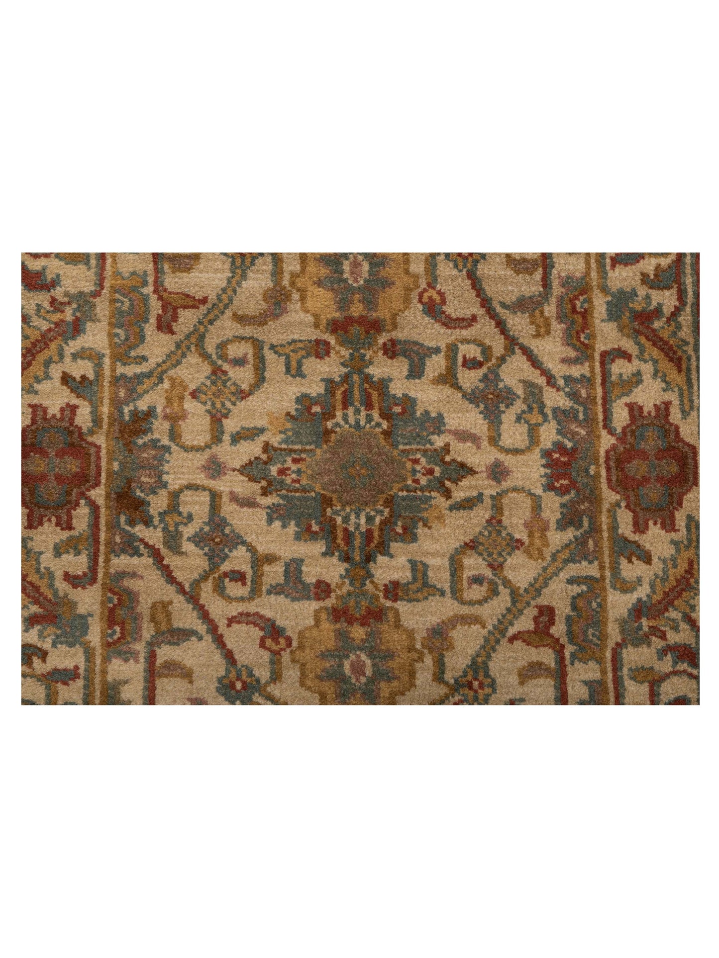 Modeva Beige Beige 2.3x4.6 Hand Knotted Rug