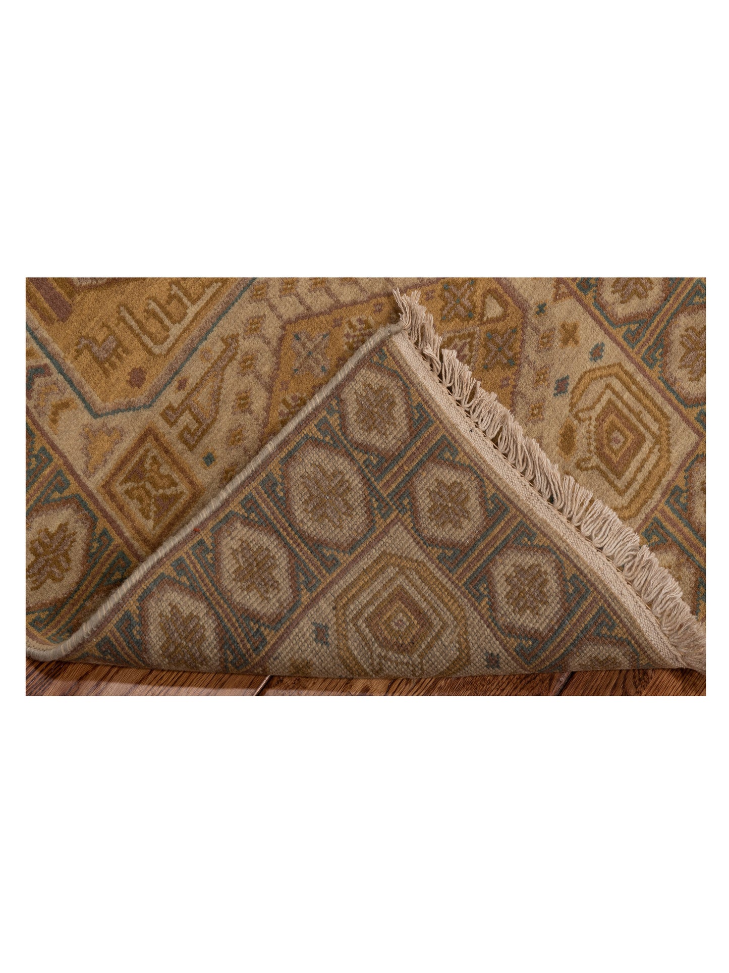 Modeva Beige Brown 2.3x4.6 Hand Knotted Rug