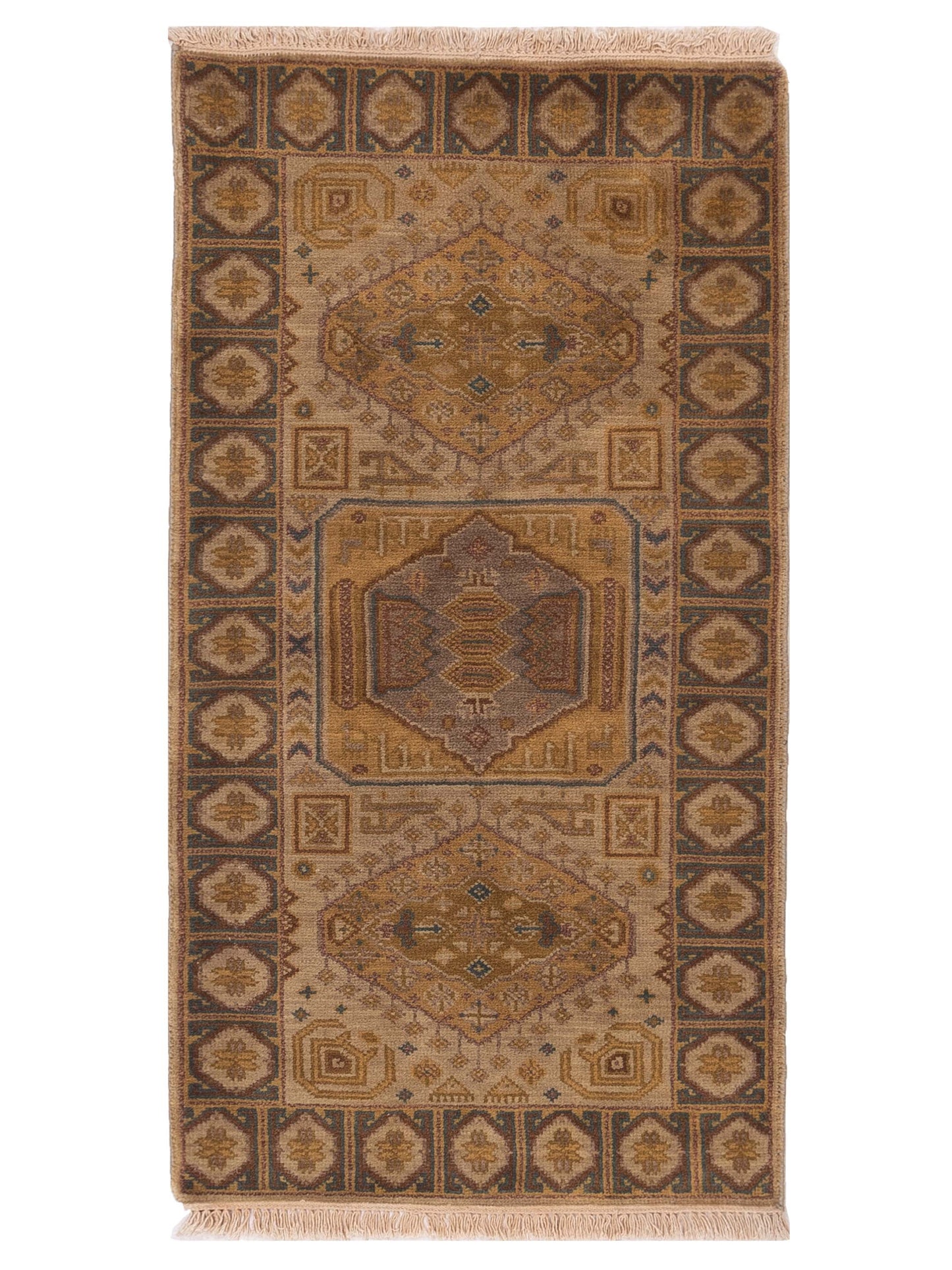 Rajpur Lilac  Beige Brown Traditional