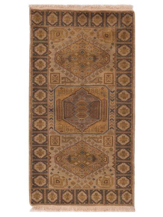 Rajpur Lilac  Beige Brown Traditional