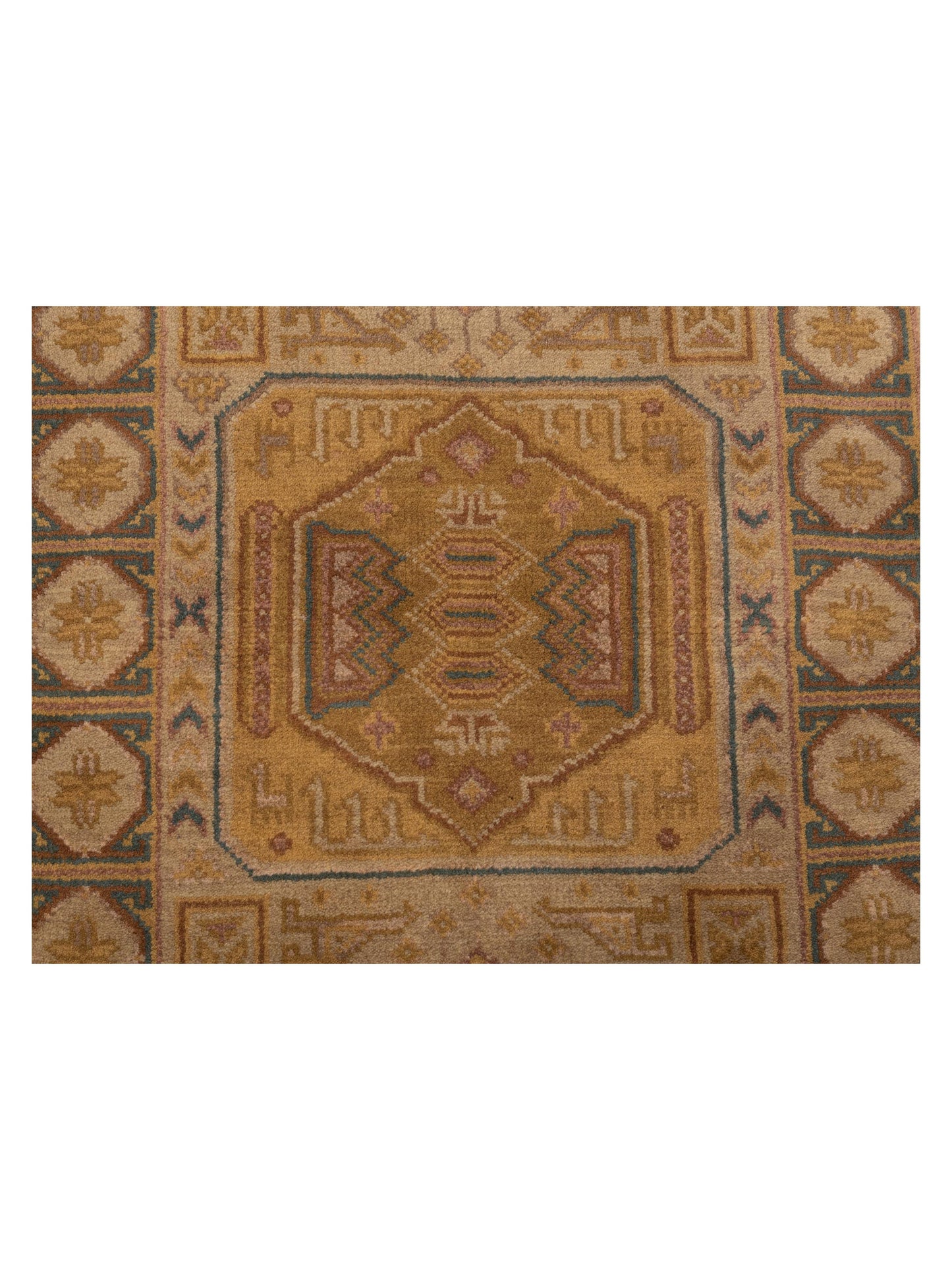 Modeva Beige Brown 2.3x4.6 Hand Knotted Rug