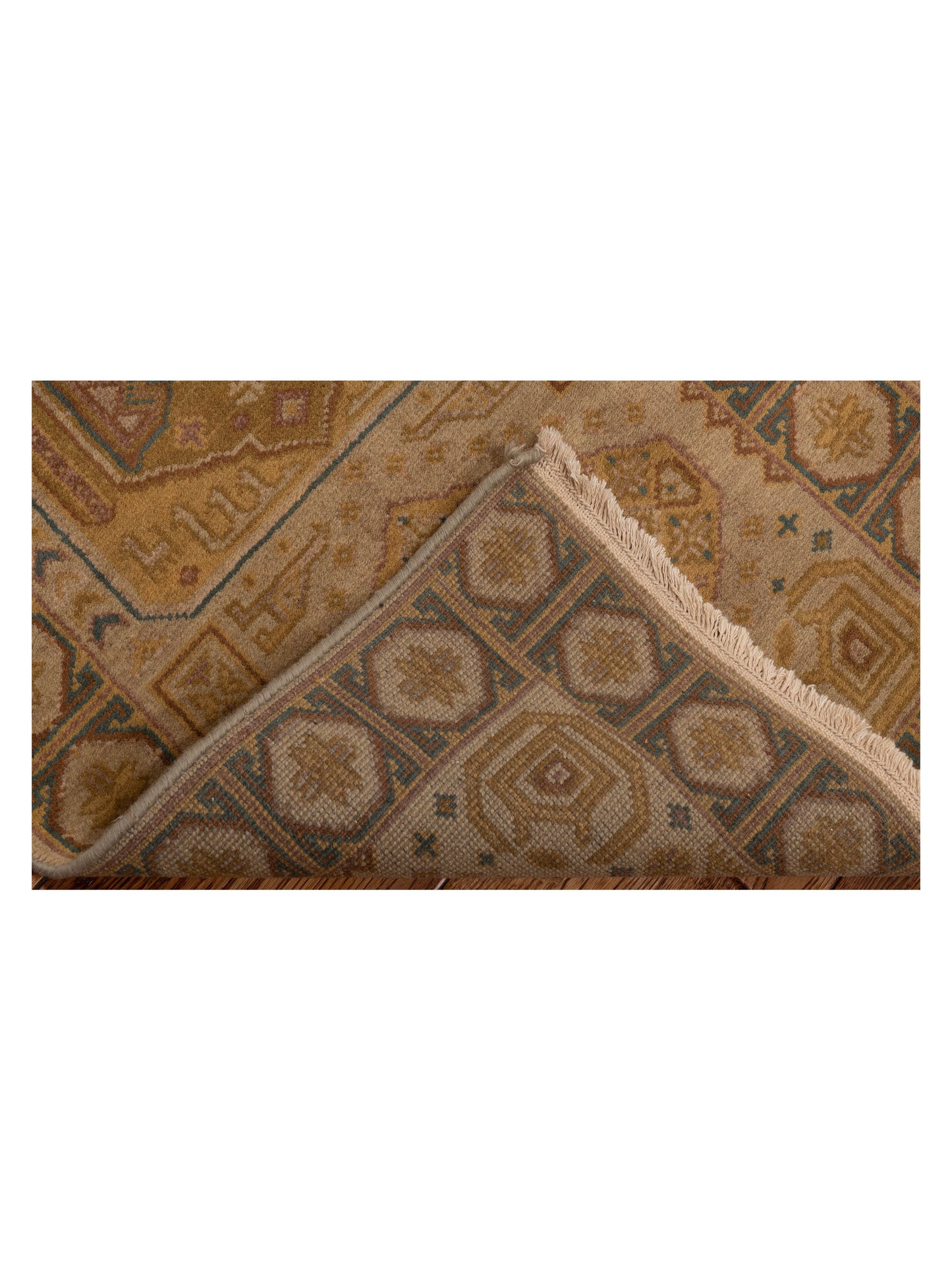 Modeva Beige Brown 2.3x4.6 Hand Knotted Rug