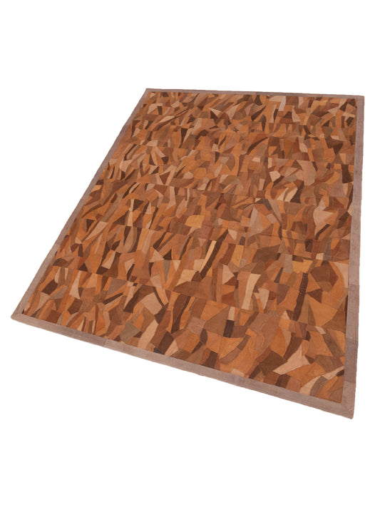 Levara Brown Brown 6x9 Hand Woven Rug