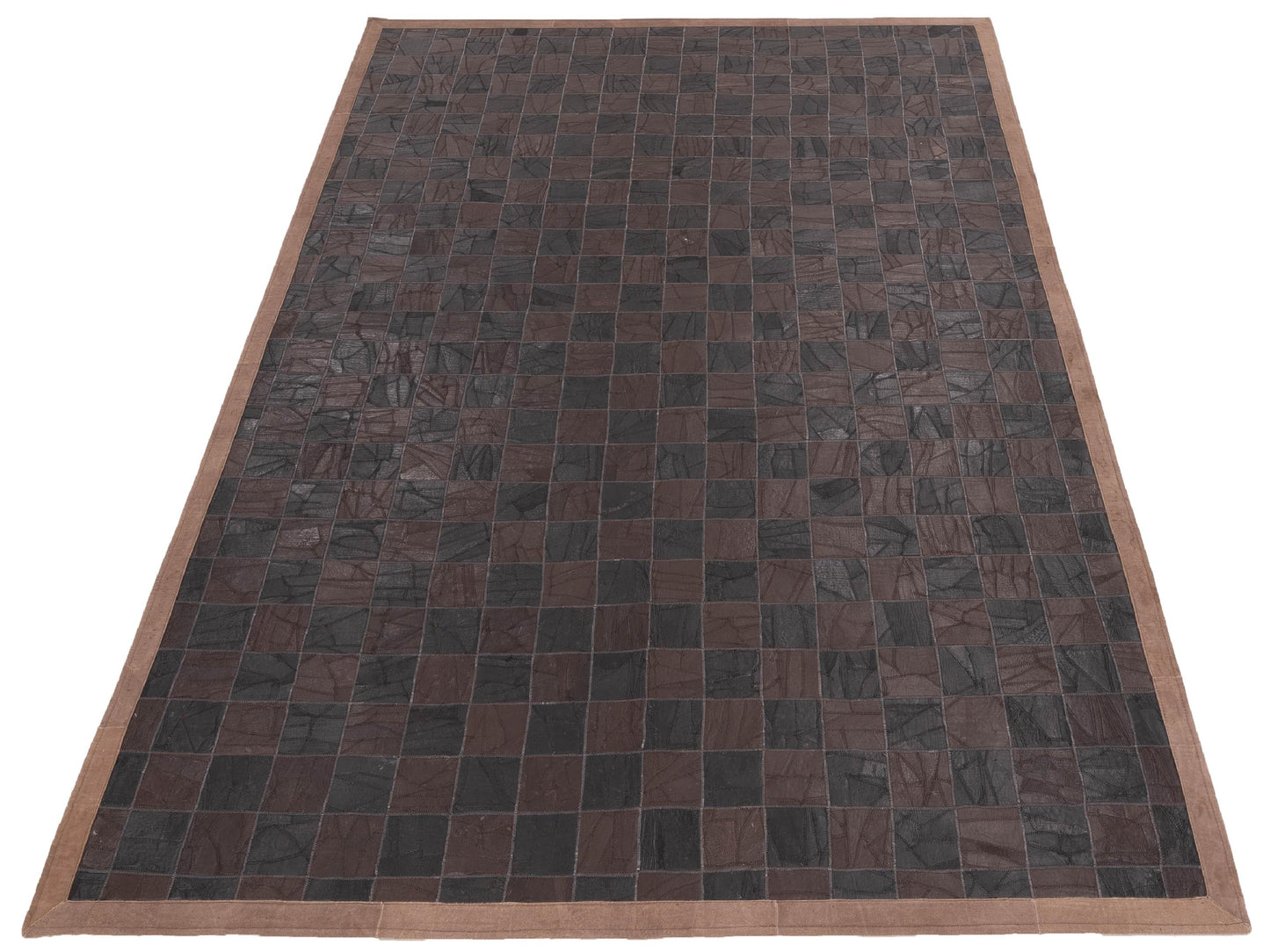 Levara Dark Brown Dark Brown 6x9 Hand Woven Rug