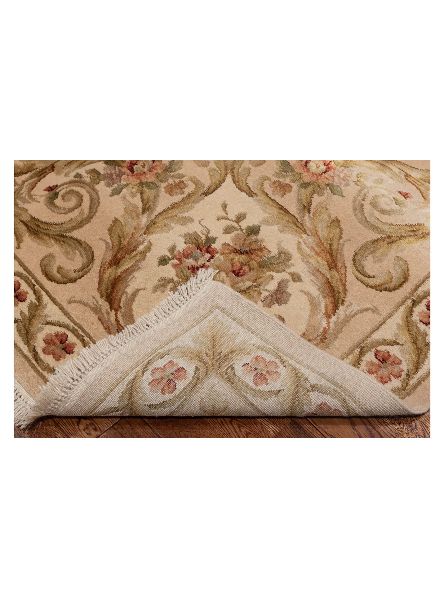 Javira Silk Beige Beige 8.2x10.2 Hand Knotted Rug