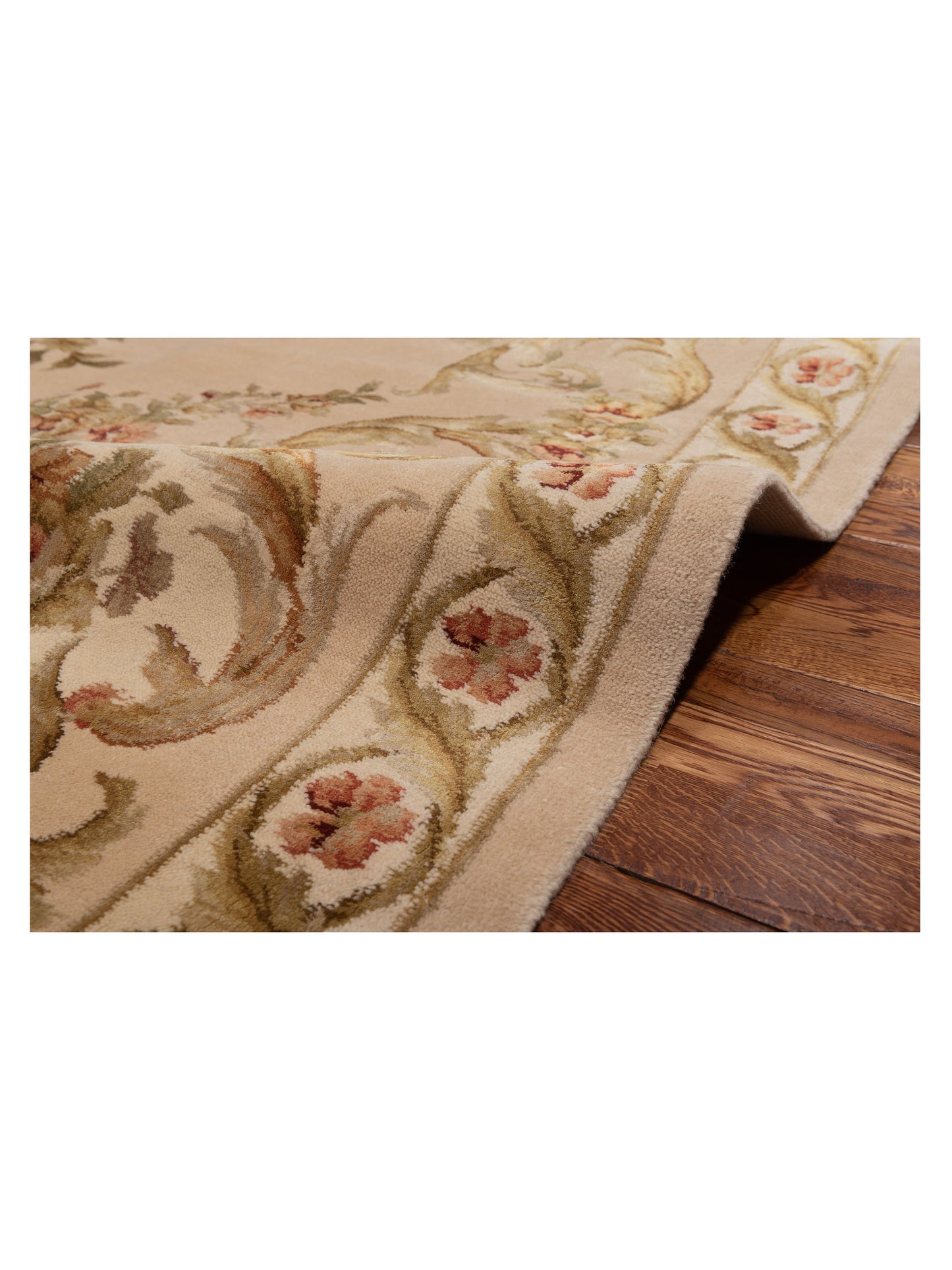 Javira Silk Beige Beige 8.2x10.2 Hand Knotted Rug