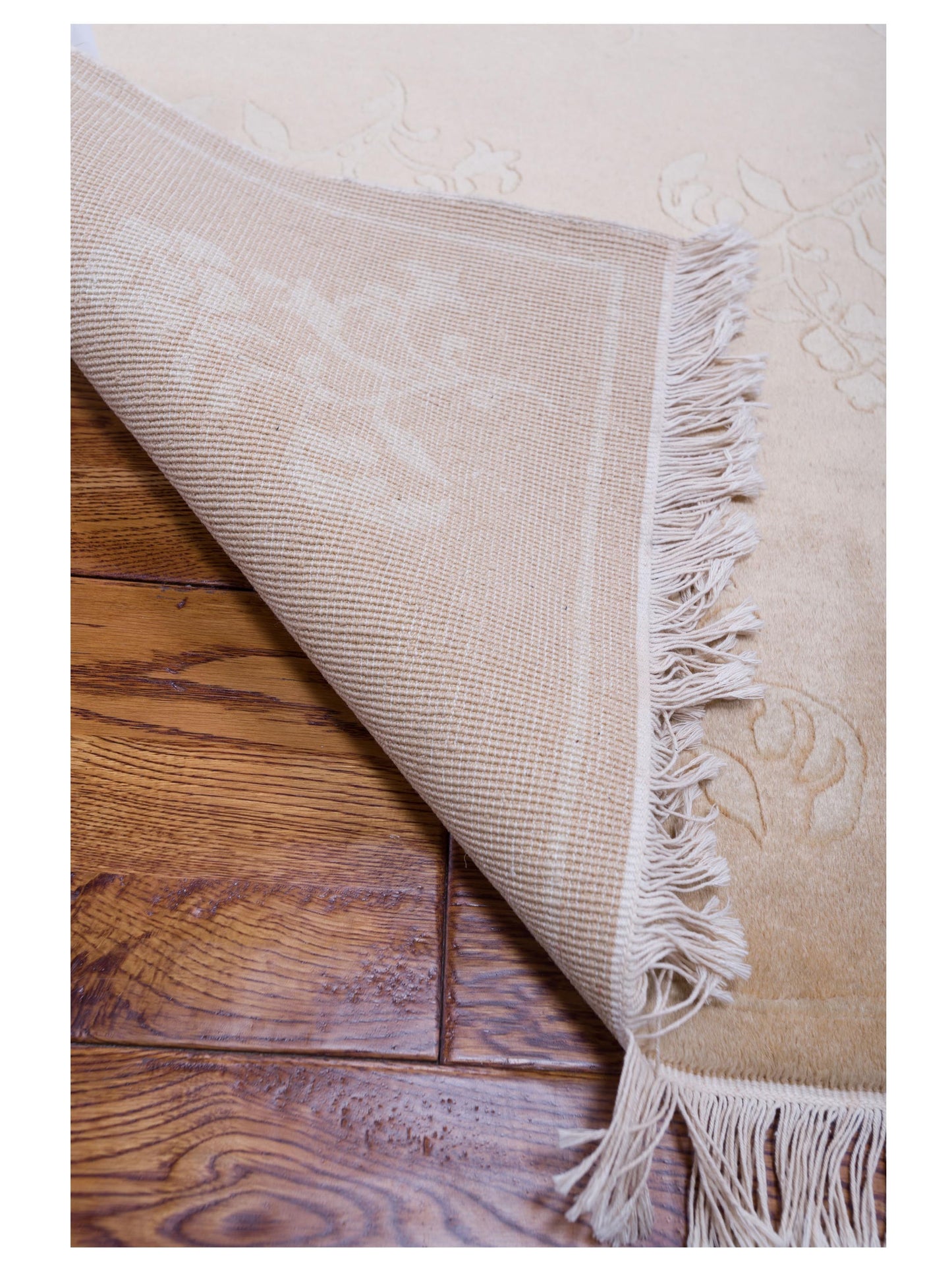 Tibarra Beige 4.1x5.10 Hand Knotted Rug