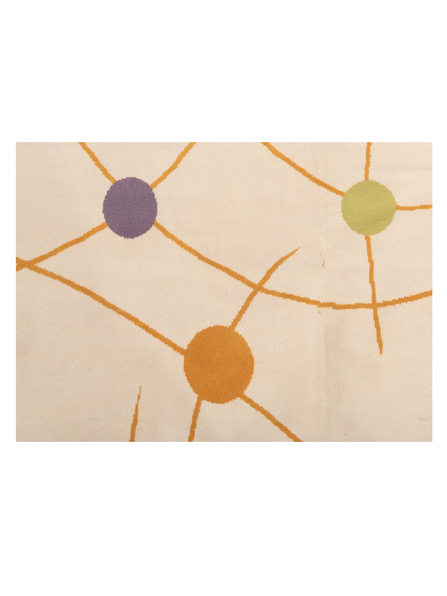 Alaric Ivory Green 6.9x9.9 Machine Made Rug