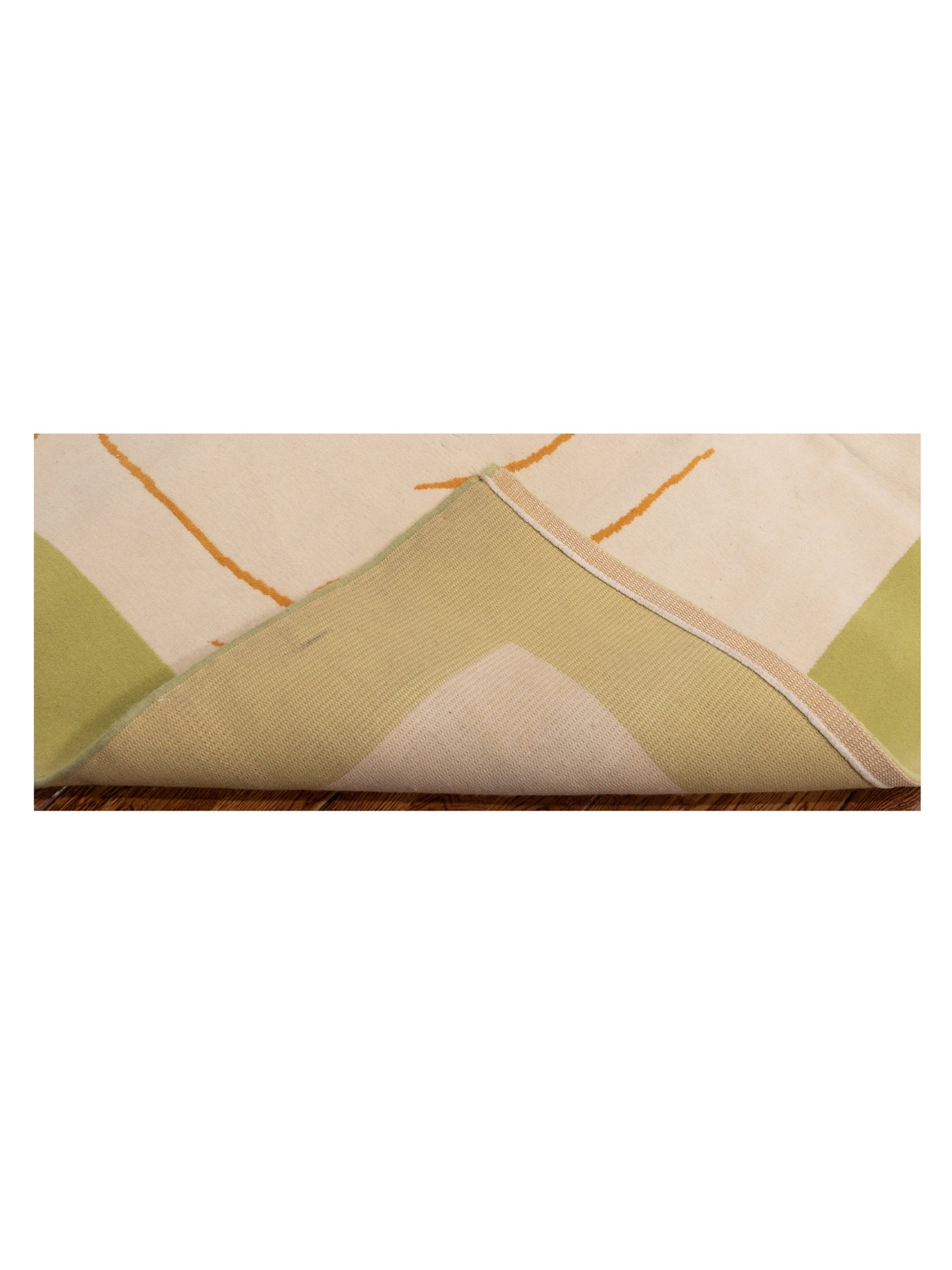Alaric Ivory Green 6.9x9.9 Machine Made Rug