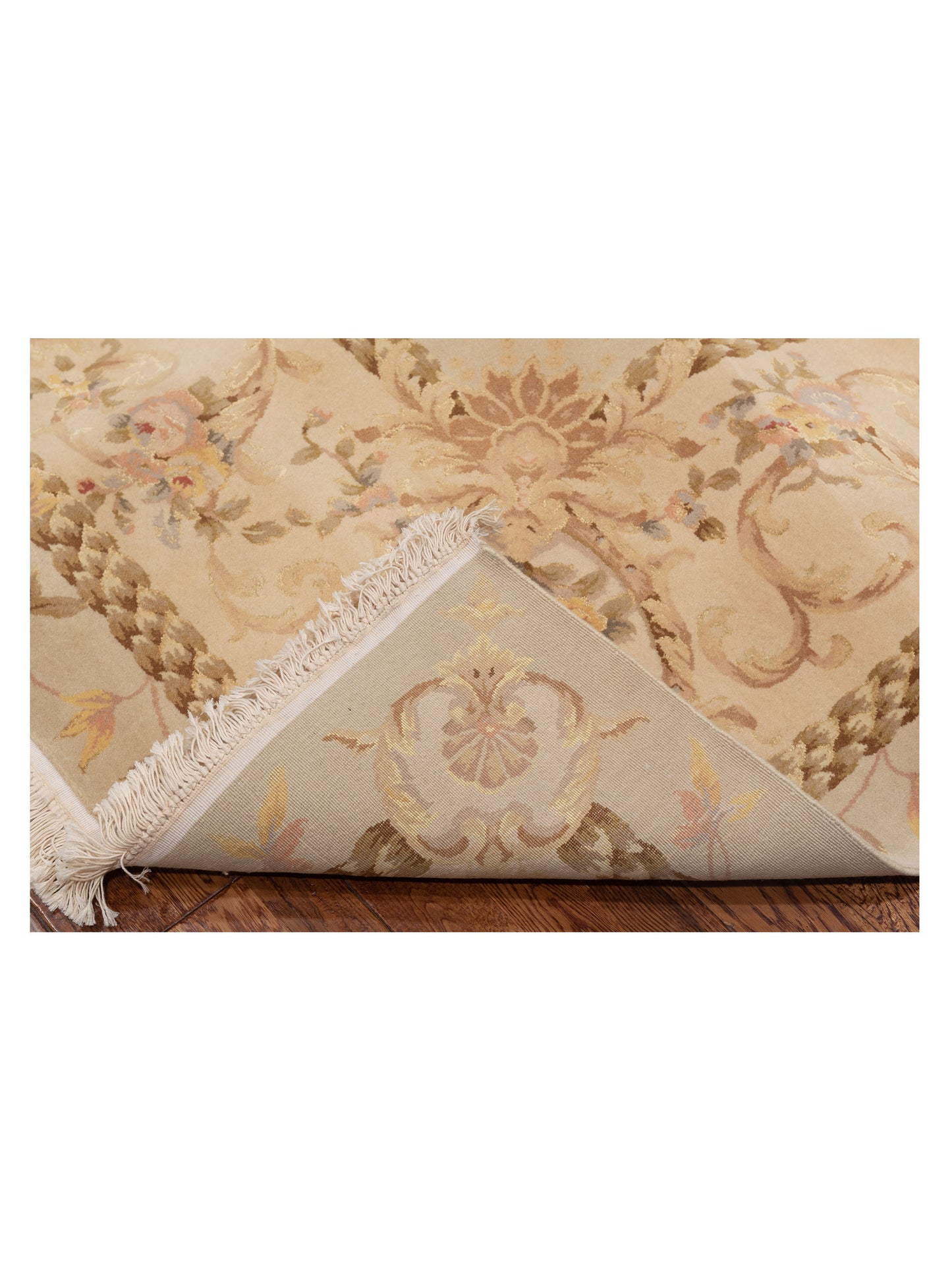 Artalya Ivory Beige 7.9x9.8 Hand Knotted Rug